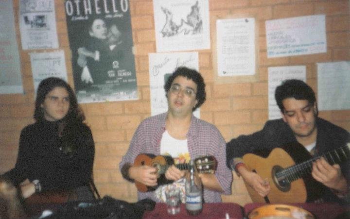 Gallotti, Luís Felipe de Lima e Bianca Calçagni no Sobrenatural, foto com cerca de 30 anos